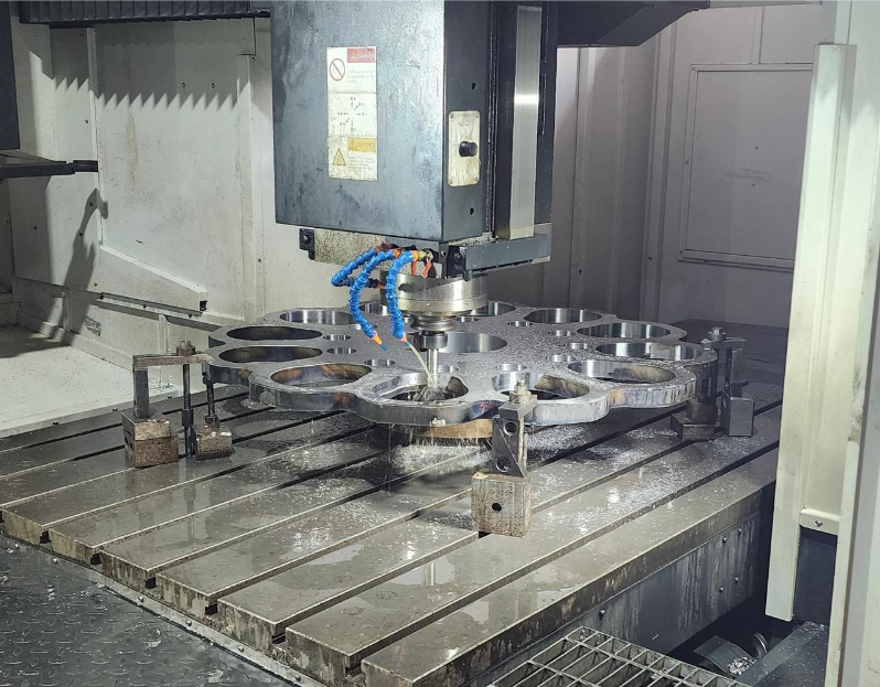 Fabricación de clutch para prensa en centro de maquinado de puente de 1.5 x 2 mts